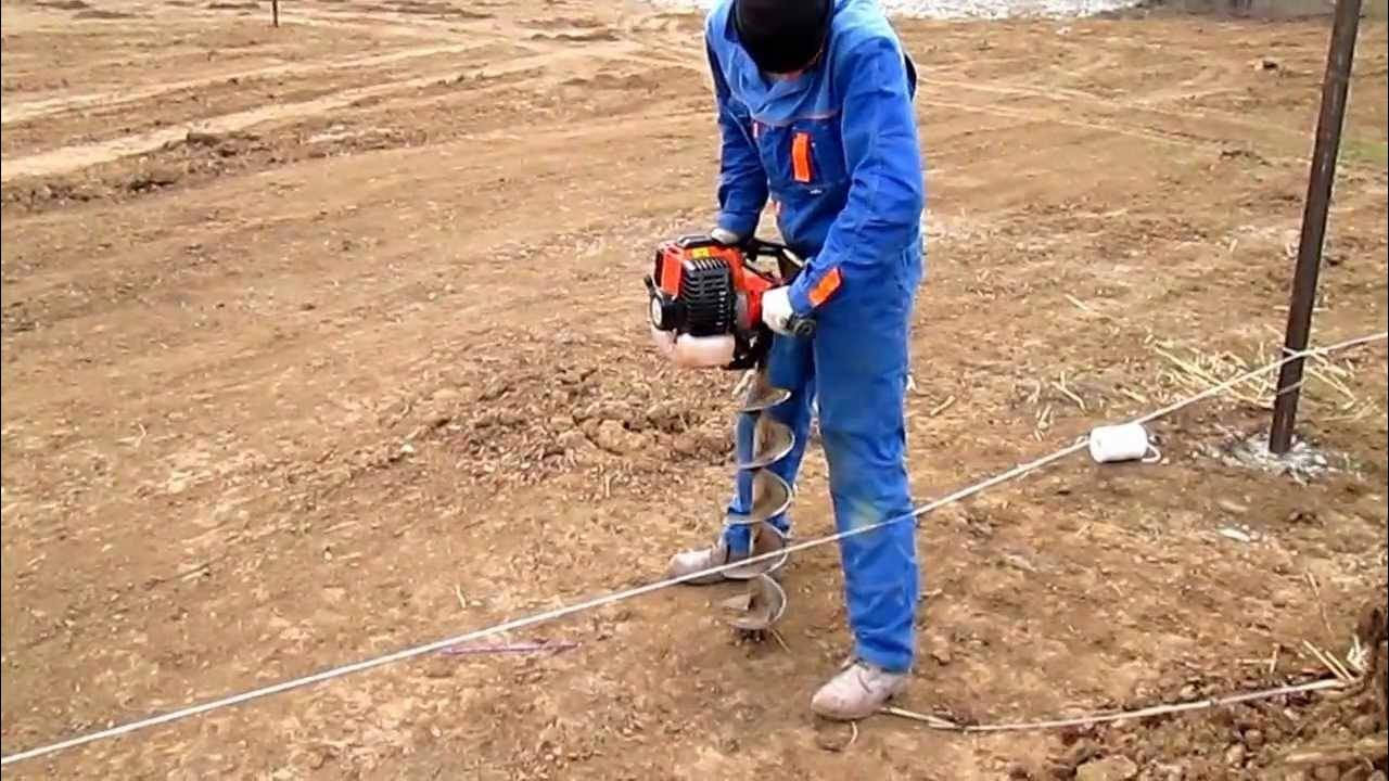 Ручной бур для столбов: изготовление своими руками