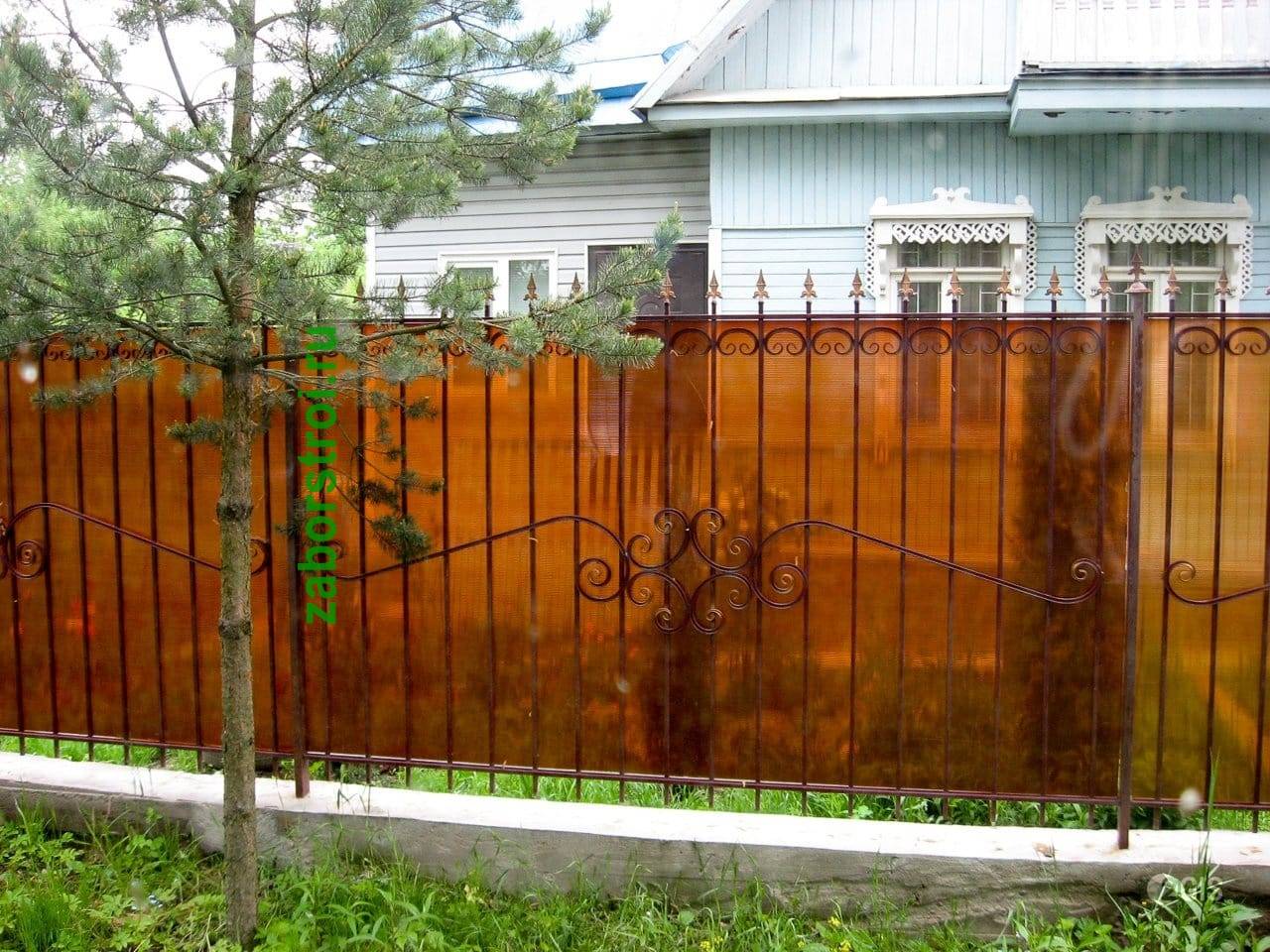 Монтаж прозрачного забора из поликарбоната своими руками — sdelayzabor.ru