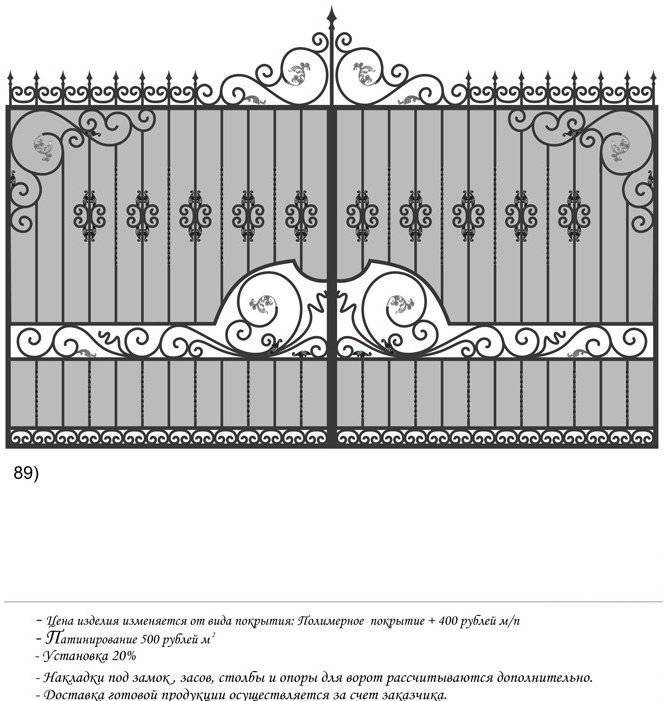 Красивые ворота и калитки из профнастила с элементами ковки для частного дома и дачи: как сделать своими руками, видео, фото » verydveri.ru