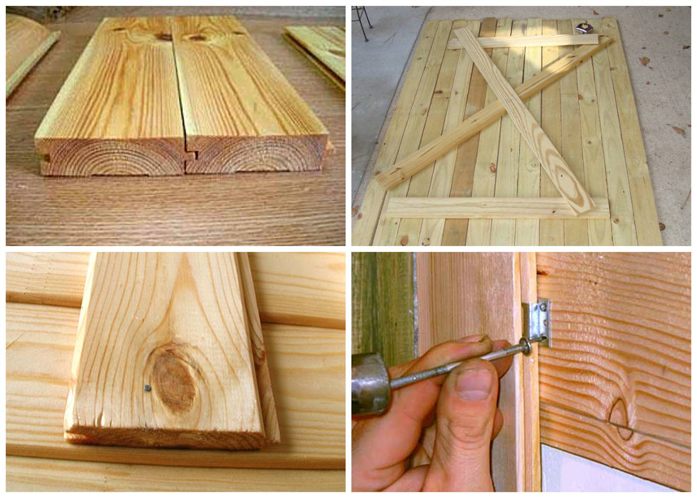 Как сделать дверь из дерева или фанеры своими руками