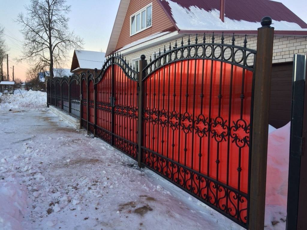 Кованый забор своими руками
