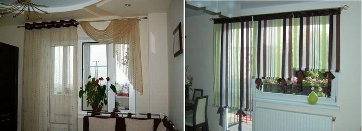 Тюль на балкон и балконную дверь: как выбрать, сшить, повесить + фото идеи дизайна